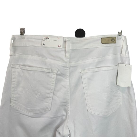 AG Farrah High Rise Skinny Jeans White Size 31 NWT - Picture 3 of 5